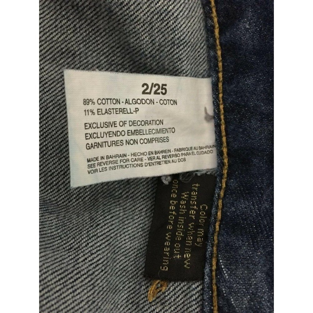 Nine West Womens Jeans Size 2/25 Stretch Cotton Flap Pockets Dark Wash 27.5x31 - Picture 5 of 10